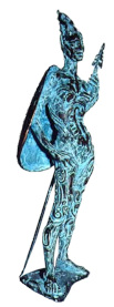 Amazons; bronze 14" high (36 cm)