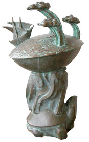 Noah's Ark; bronze 18” high (46 cm)